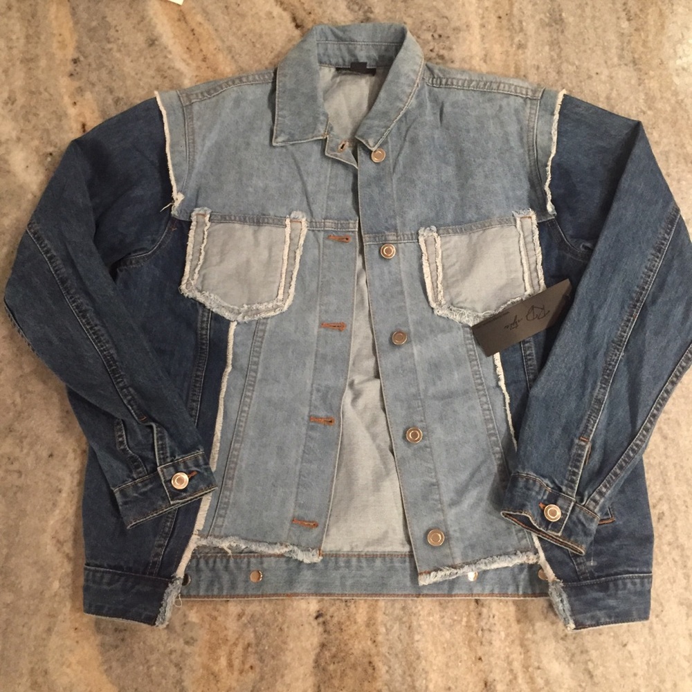 Rd Style Patchwork Denim Jacket Nwt Medium - image 5